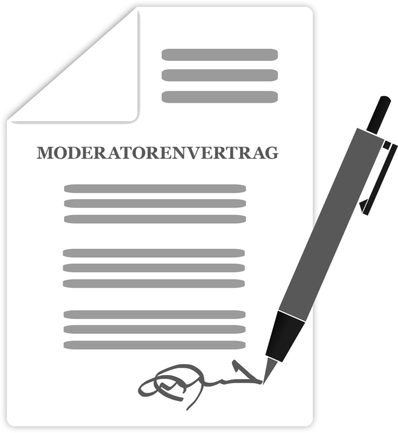 moderatorenvertrag Moderatorenvertrag