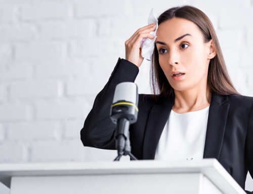 Lampenfieber vor dem Auftritt